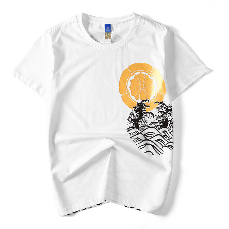Wave print T-shirt