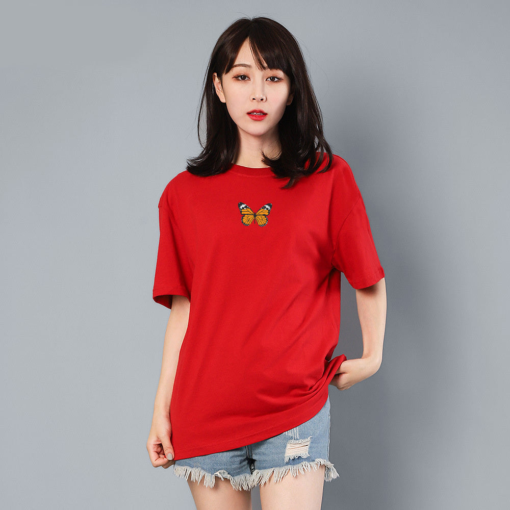 Butterfly print T-shirt