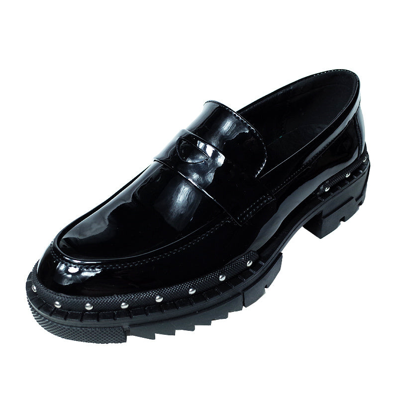 Casual Shoes Men's Korean Black English Shoes