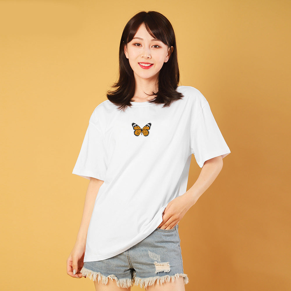 Butterfly print T-shirt