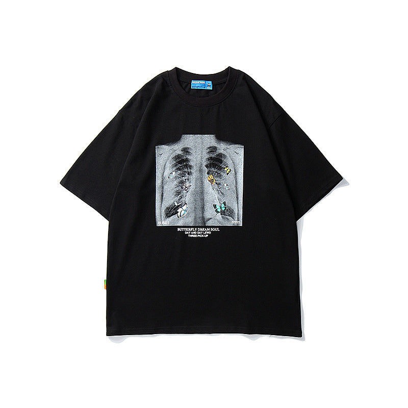 Chest print short sleeve