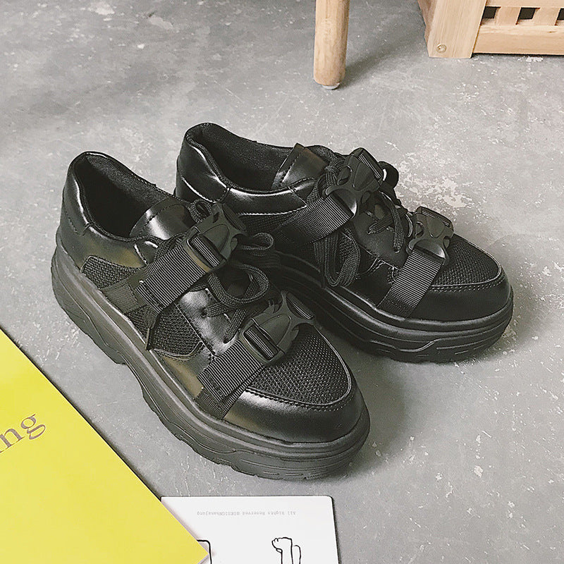 High School Students' White Shoes In Spring