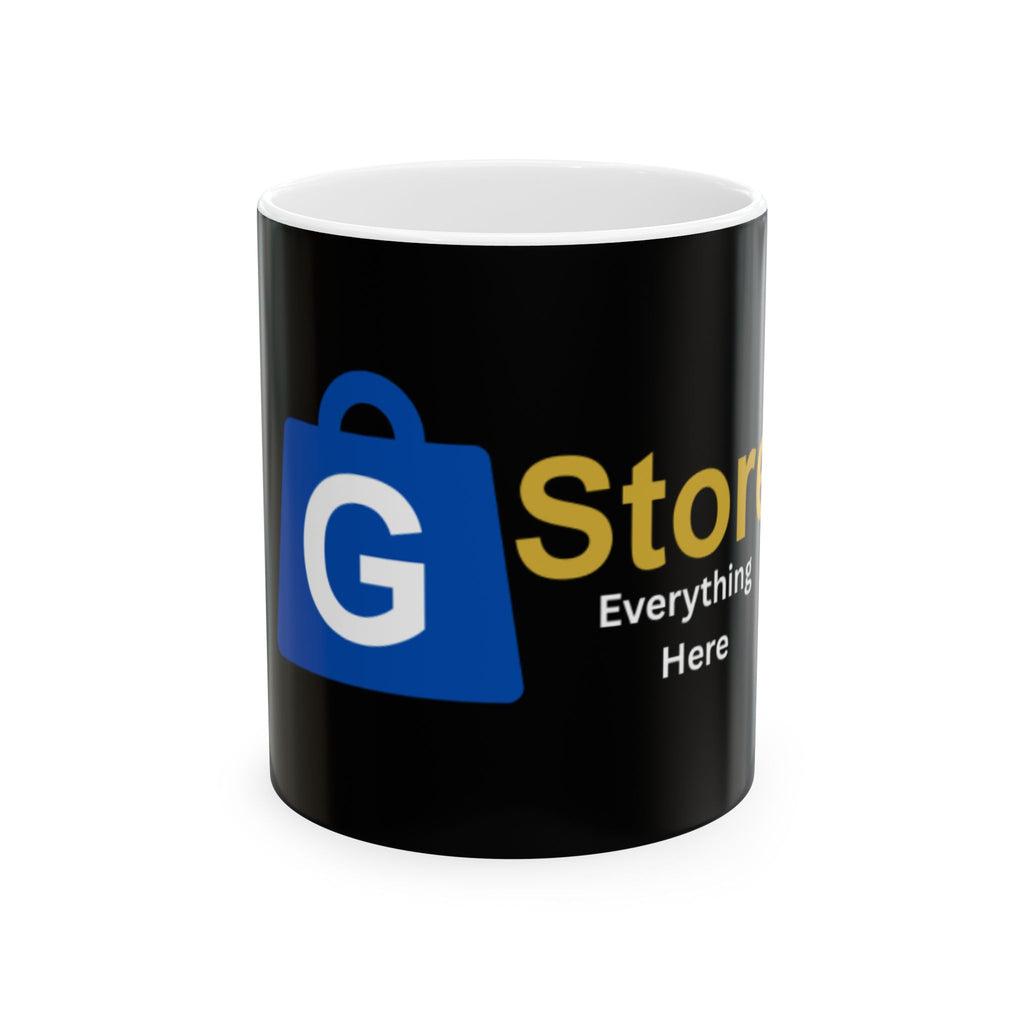 Logo Ceramic Mug – Branded Black Coffee Cup (11oz, 15oz)