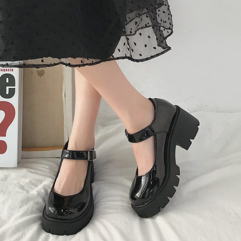College style Lolita leather shoes