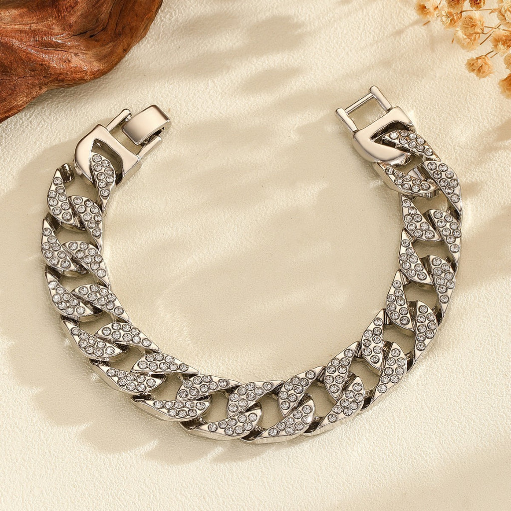 Full Diamond Bracelet Heavy Metal Rap Haoshi Bracelet