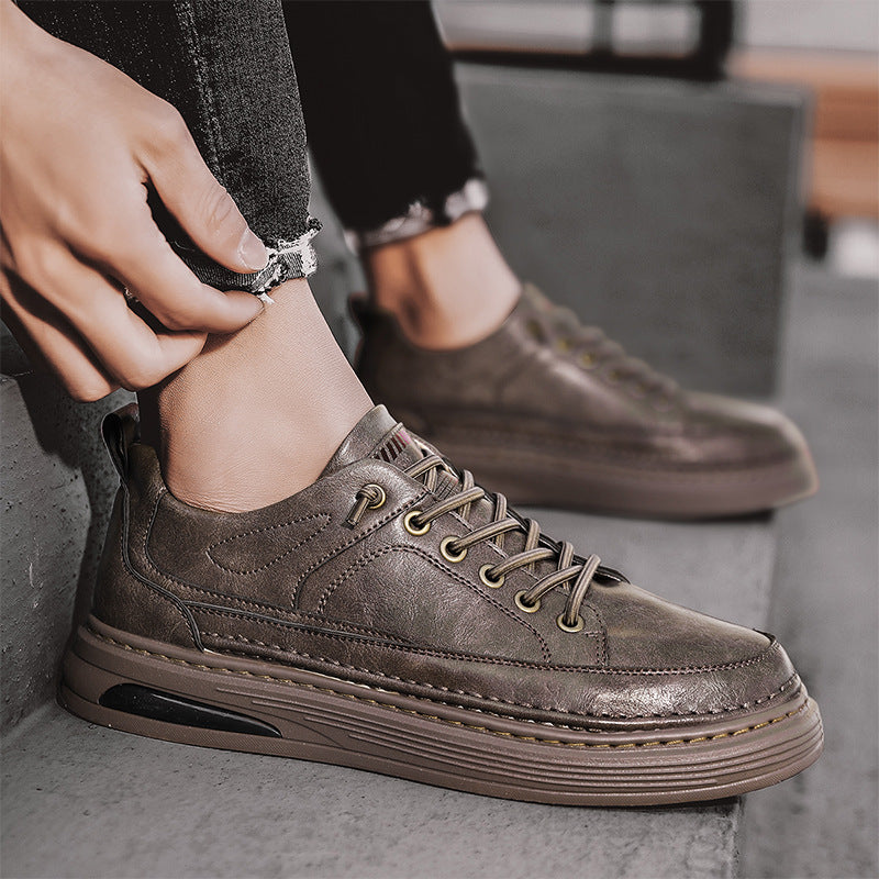 Men's Low Top Sneakers Trendy School Season Student Casual Shoes