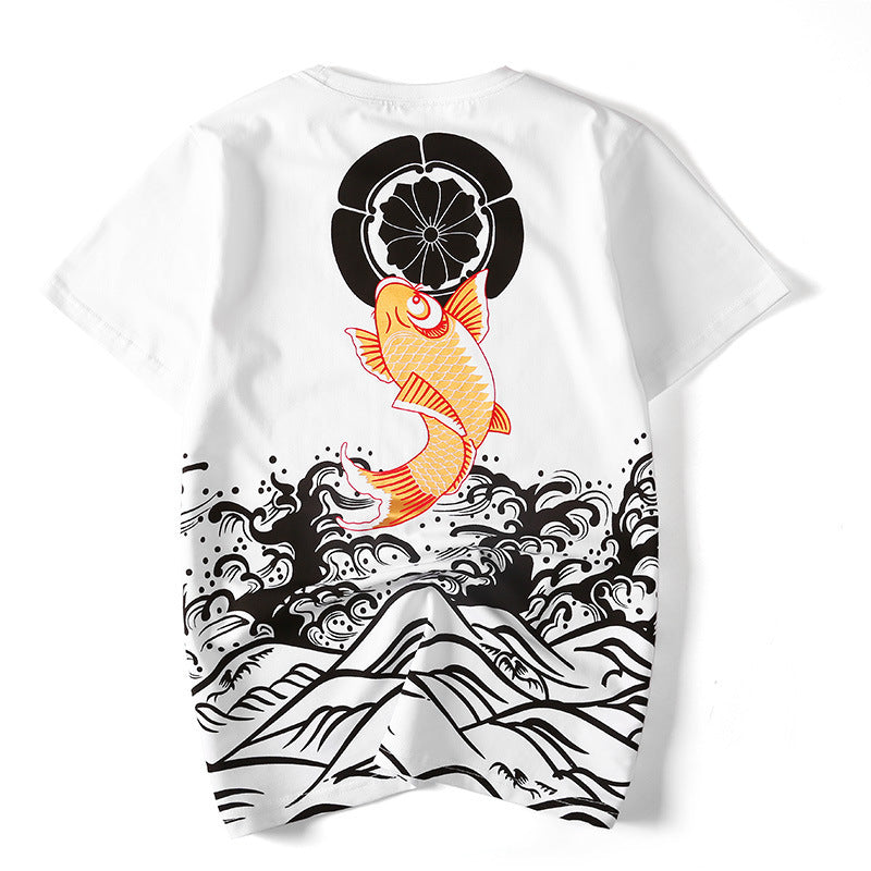 Wave print T-shirt