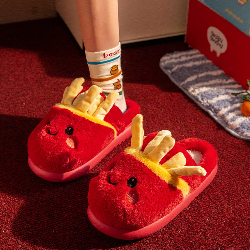 New Indoor Home Cute Cotton Slippers Women