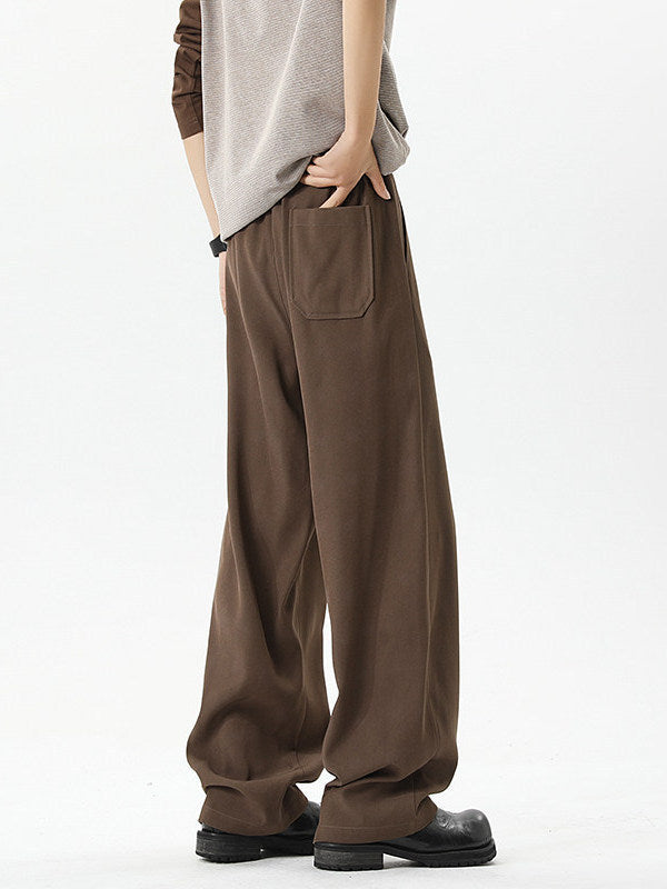 Ribbon Oblique Belt Machete Suit Pants Men's Plus-sized Plus Size Loose