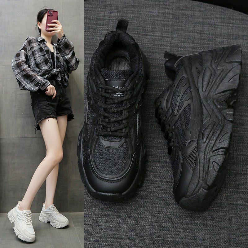 Women's Thick Bottom Breathable White Shoes