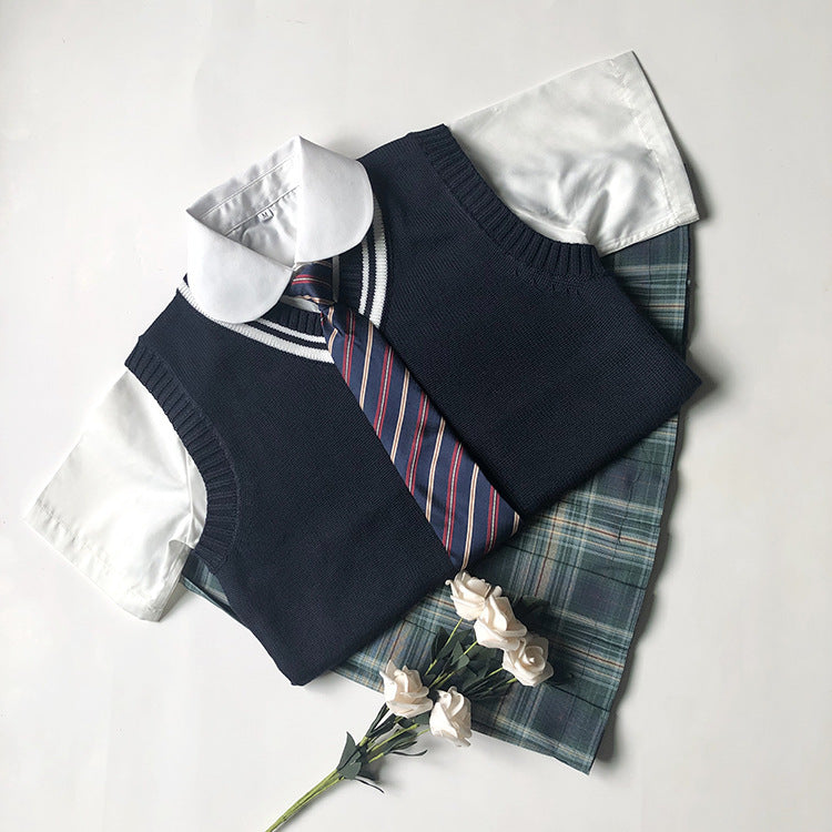 School Uniform Sweater Vest Performance Costume
