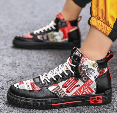 Graffiti High School Canvas Shoes