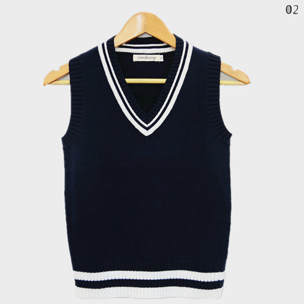 School Uniform Sweater Vest Performance Costume