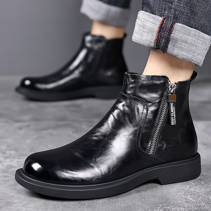 British Style Workwear Non-slip All-matching Breathable Men's Boots