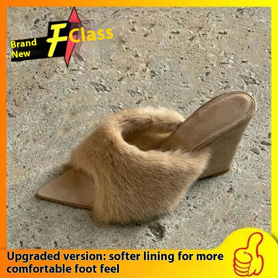 French Casual Fashion Wedge Slippers