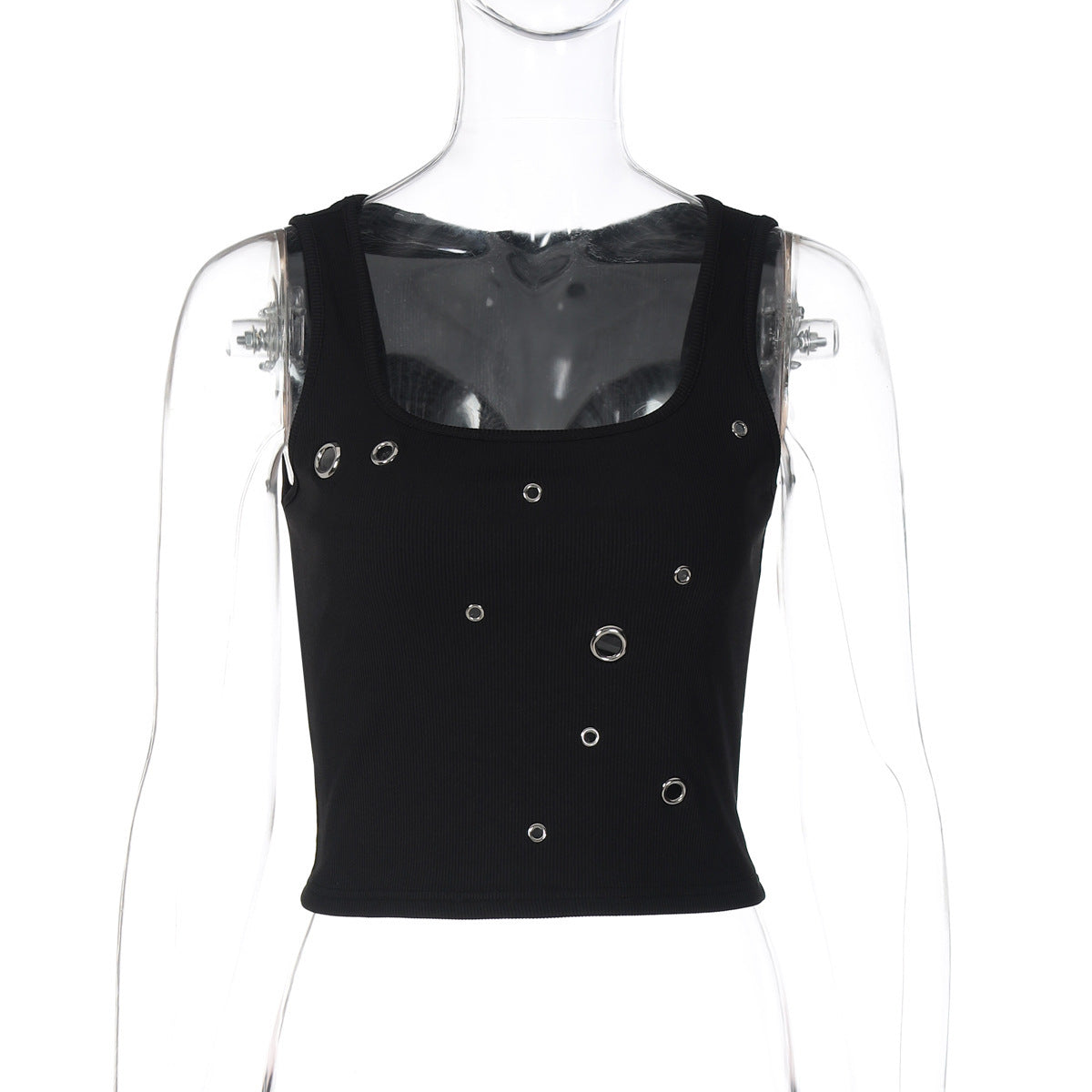 Personality Slim Fit All-match Solid Color Vest