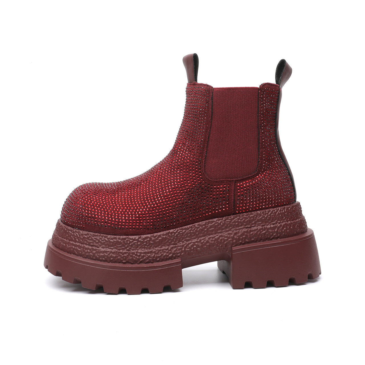 Vintage Style Chunky Heel Leather Boots For Women, Fashion Mid-Calf Boots With Buckle Accents For Comfort And Style