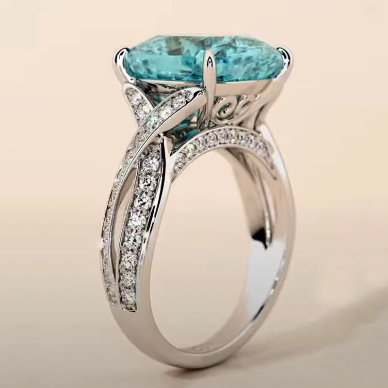 Luxury Zircon Square Women's Fashion Ring