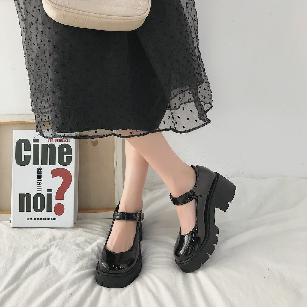 College style Lolita leather shoes