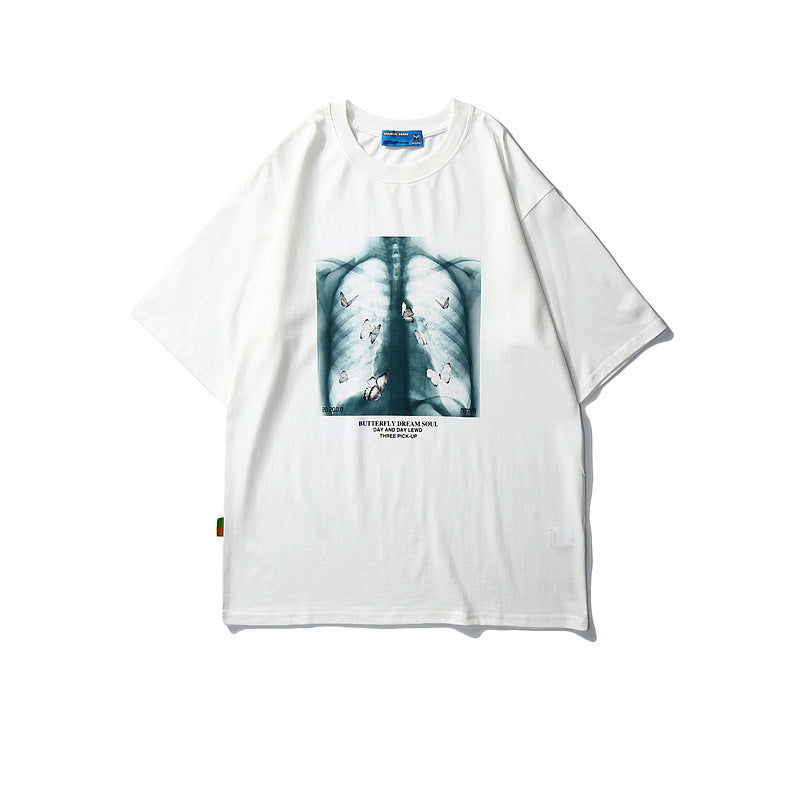 Chest print short sleeve