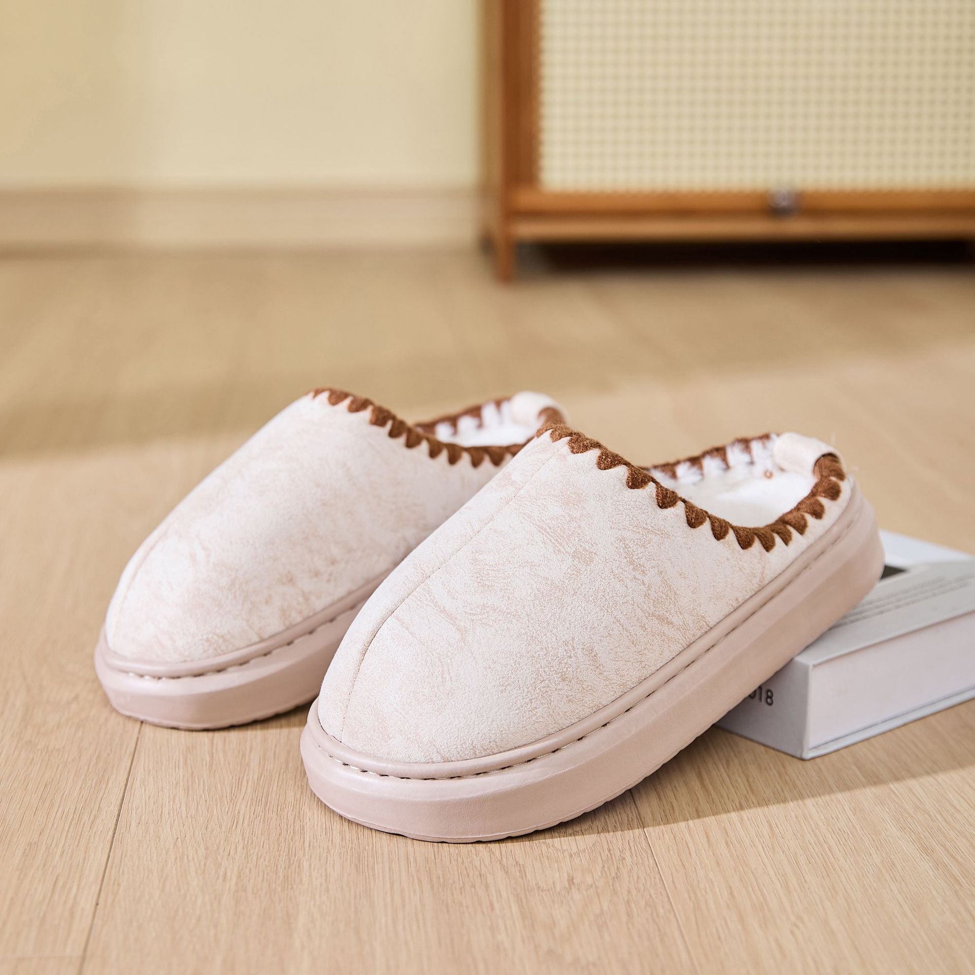 Indoor Home Non-slip Cotton Slippers