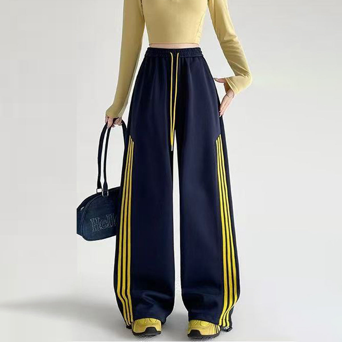 High-waisted Loose Casual Pants For Women With A Sense Of Design