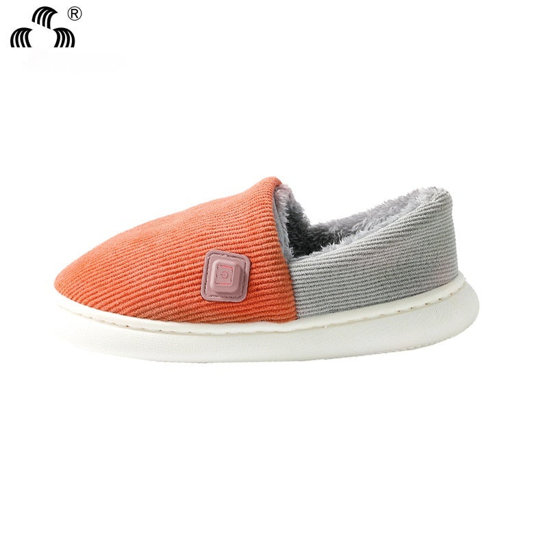 Household Charging Heating Can Walk Electrothermal Shoes Winter Cotton Slippers