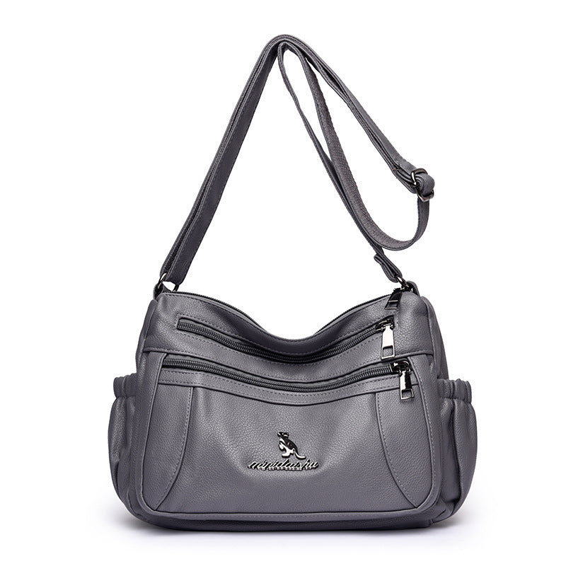New Simple And Versatile Shoulder Large Capacity Multi Compartment Cross Body Bag