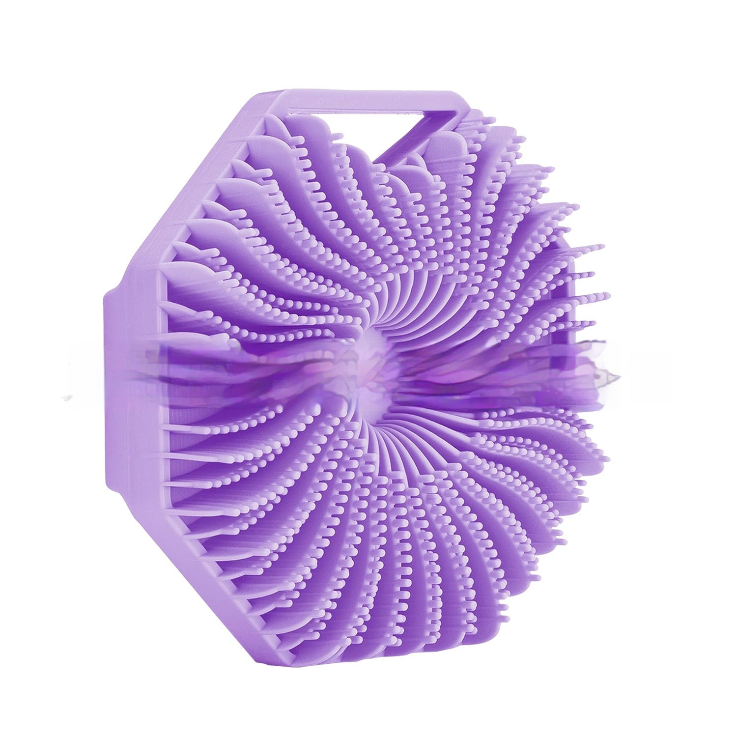 Polygon Silicone Bath Brush Back Rubbing Massage Brush Wall Mounted