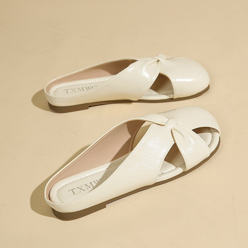 Women's Hollow-out Boken Half Slippers