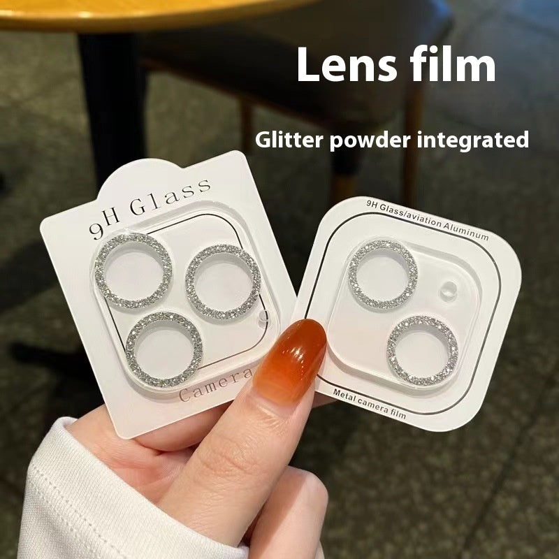 Mobile Phone Integrated Lens Protector Rhinestone