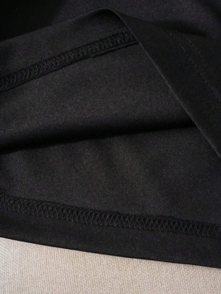 Hong Kong Style Sunset Pattern Printed Short-sleeved T-shirt