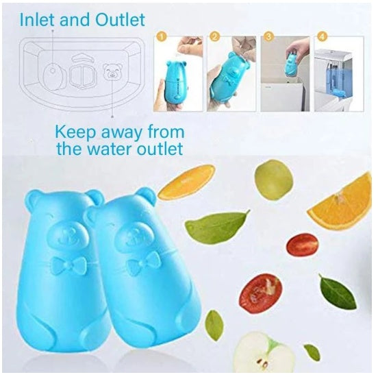 Blue bubble toilet toilet toilet liquid toilet detergent toilet treasure