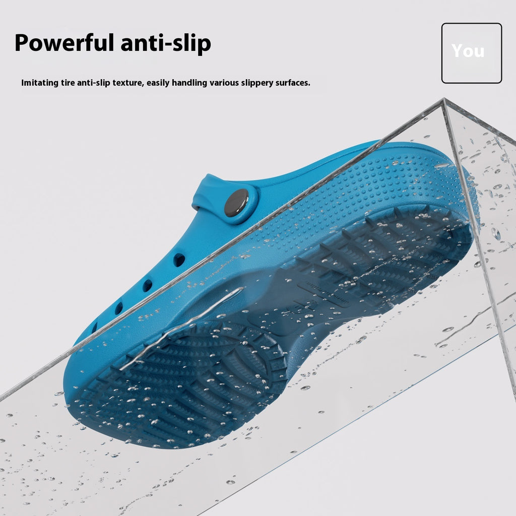 Beach Non-slip Shit Feeling Closed-toe Slippers Outdoor Wear