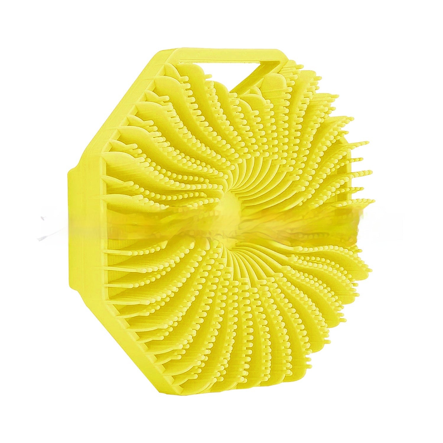 Polygon Silicone Bath Brush Back Rubbing Massage Brush Wall Mounted