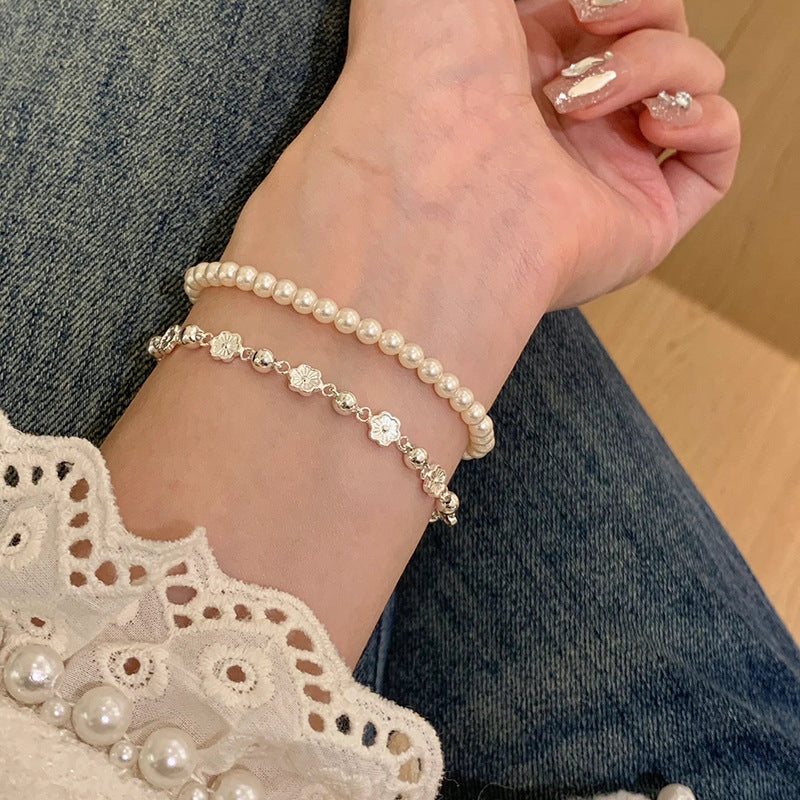 Niche Peach Blossom Popular Butterfly Bracelet Flower