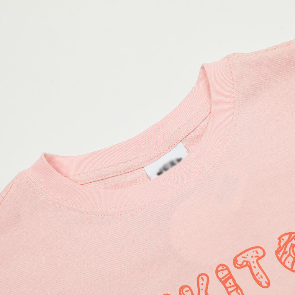 Cartoon Print Short Sleeve