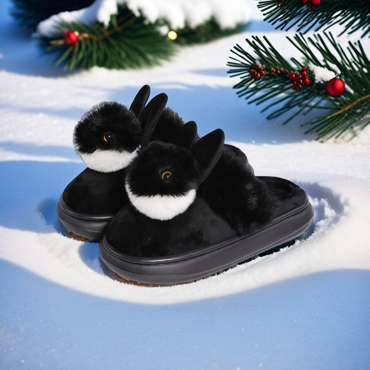 Warm Slippers For Men And Women Silent Thickened
