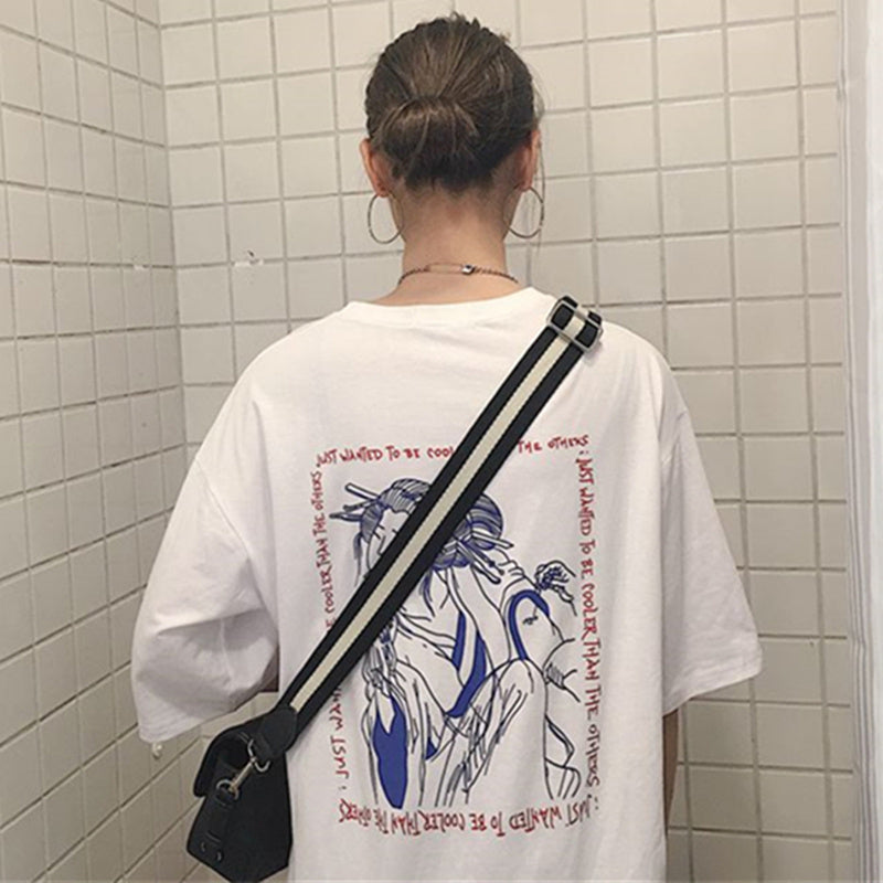 Harajuku print T-shirt