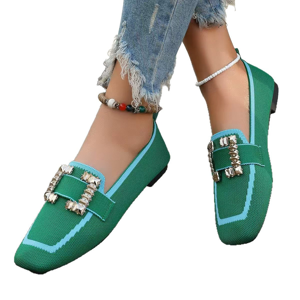 Vintage Suede Round Head Spring Loafers Gommino