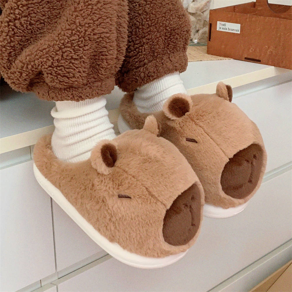 Home Warm Cute Cartoon Capabala Cotton Slippers