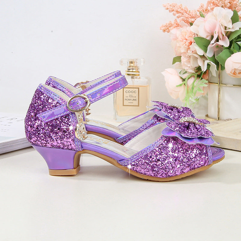 Princess Shoes For Girls New Non-slip Bow