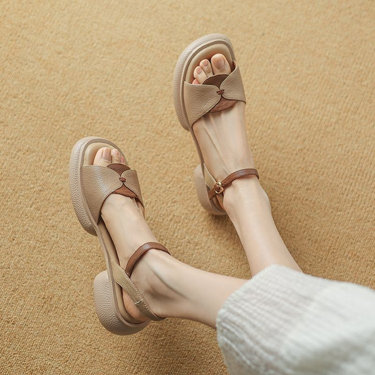 Chunky Heel Platform Open Toe Women's Sandals