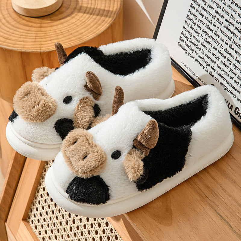 Cotton Slippers Women's All-season Cute Indoor Home Platform Slippers Women's