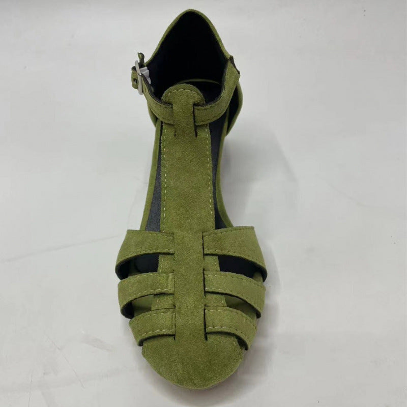 Fashion Suede Round Toe Women's Shoes Plus Size Breathable