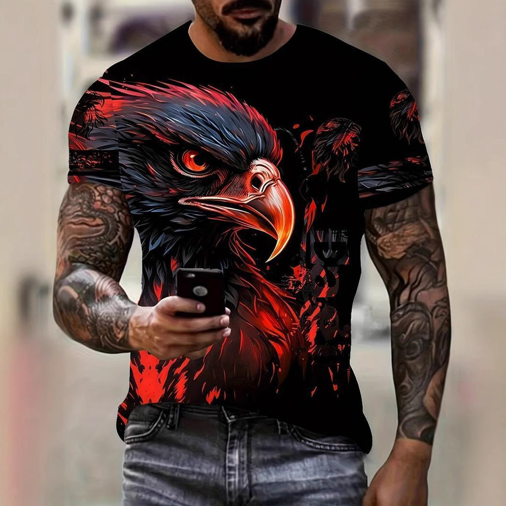 Men's Eagle Print Fashion Print T-shirt