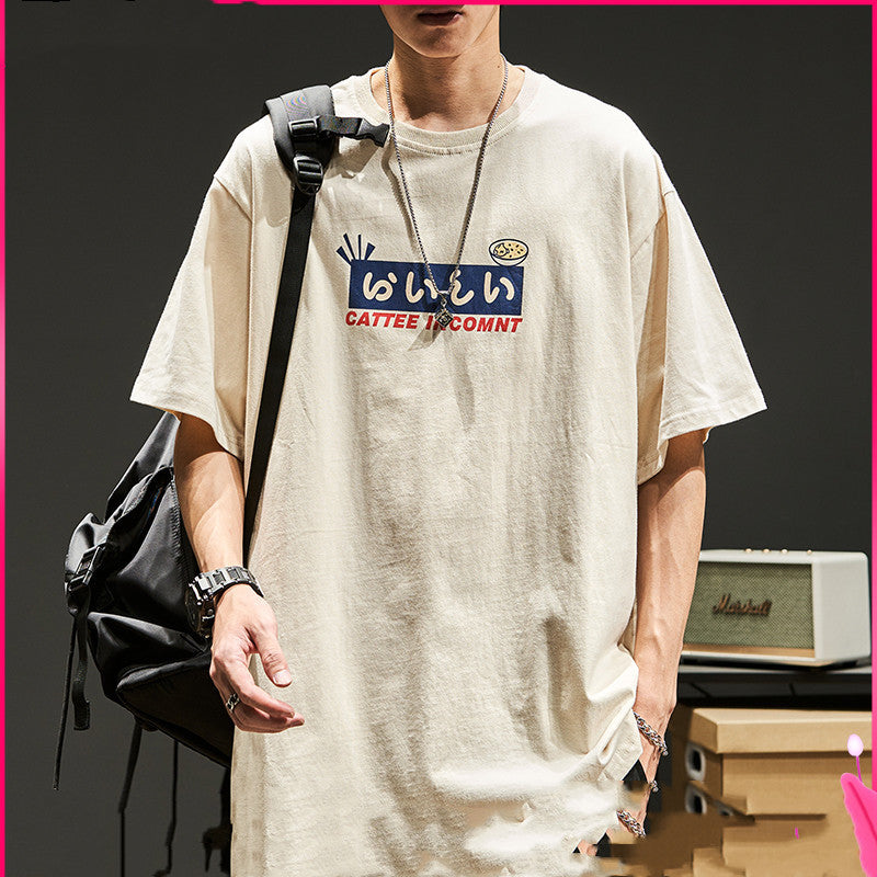 Print On The Back Of Japanese Trend T-shirts