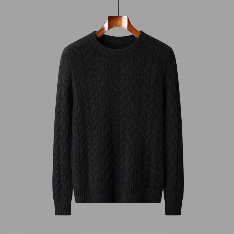 New Men's Round Neck Loose Sweater