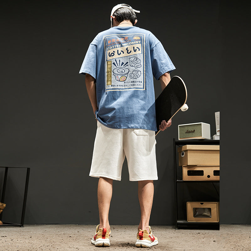 Print On The Back Of Japanese Trend T-shirts