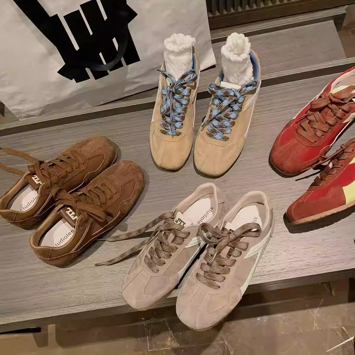 Genuine Leather Trend All-match Retro Casual Women's Shoes